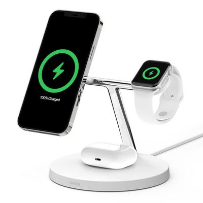 Belkin BOOST↑CHARGE PRO Headset, Smartphone, Smartwatch White Wireless charging Indoor - Thumbnail 2