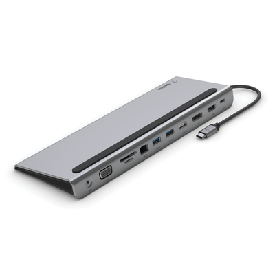 Belkin INC004BTSGY laptop dock/port replicator Wired USB 3.2 Gen 1 (3.1 Gen 1) Type-C Black Grey - Thumbnail 2