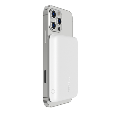 Belkin BPD002BTWH power bank 2500 mAh Wireless charging White - Thumbnail 2