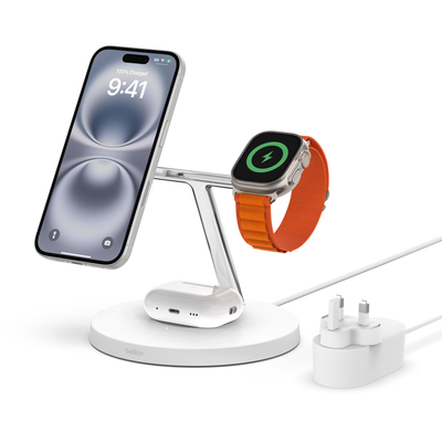 Belkin BOOST↑CHARGE PRO Headset, Smartphone, Smartwatch White DC Wireless charging Fast charging Indoor - Thumbnail 4