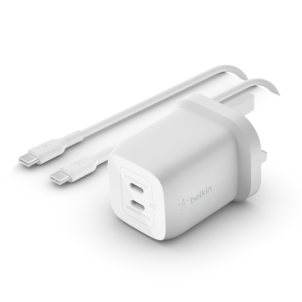 Belkin WCH013my2MWH-B6 Laptop, Smartphone White AC Fast charging Indoor - Image 1
