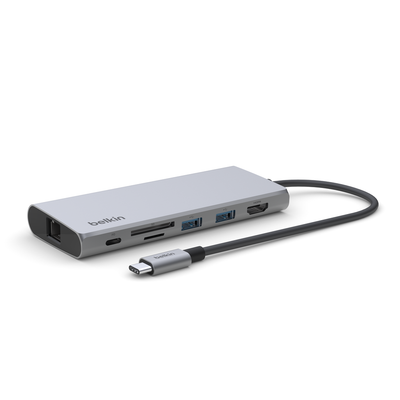 Belkin INC009BTSGY laptop dock/port replicator USB Type-C Silver - Thumbnail 2