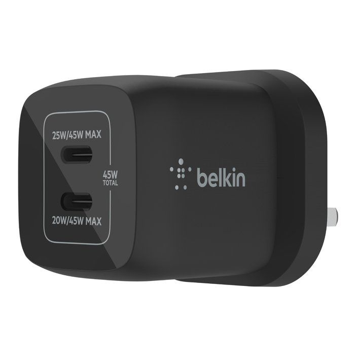 Belkin WCH011MYBK mobile device charger Universal Black AC Fast charging Indoor - Image 1