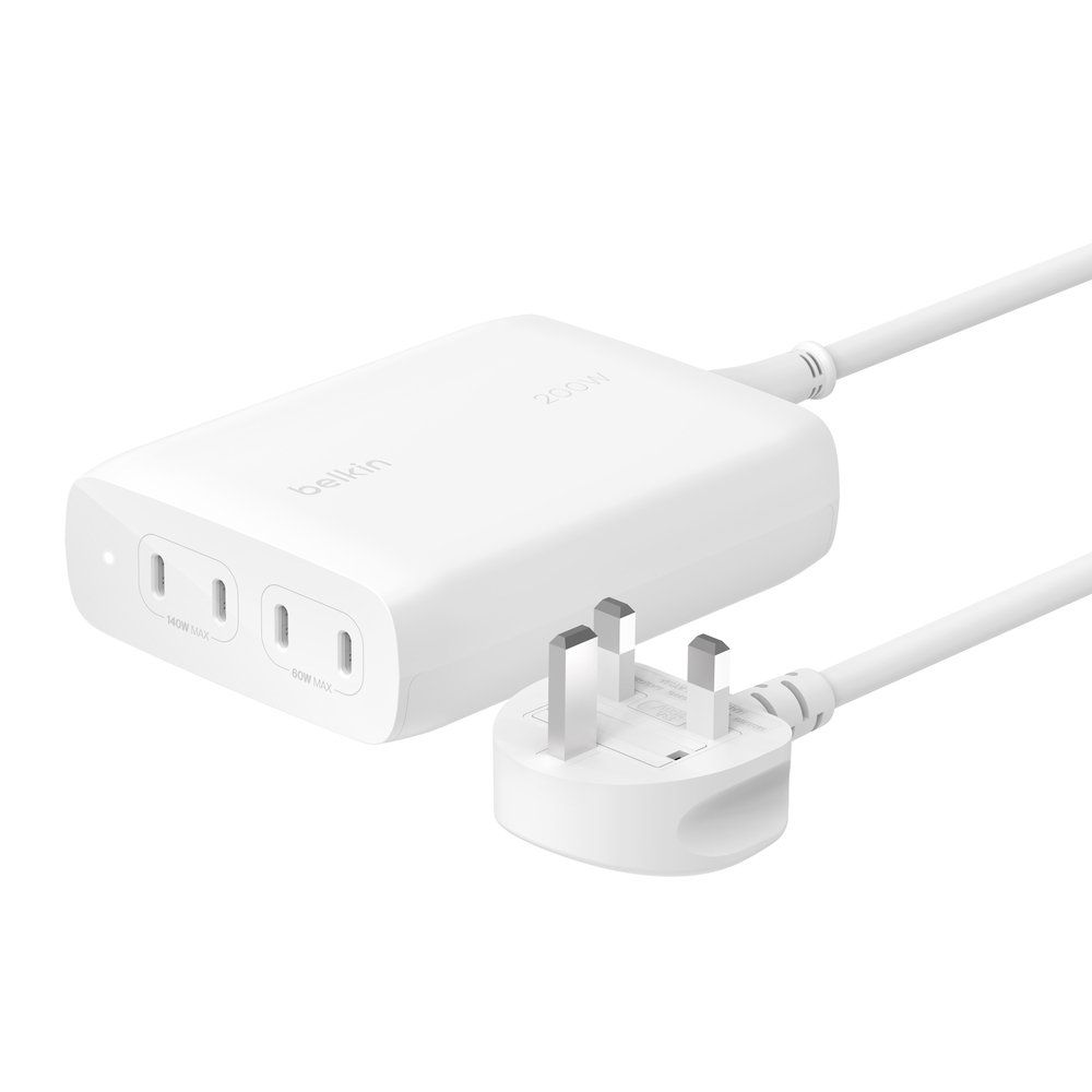 Belkin WCH015MYWH mobile device charger Universal White AC Fast charging Indoor - Image 1