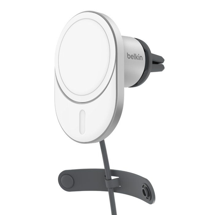 Belkin BoostCharge Pro Smartphone Silver, White USB Wireless charging Fast charging Auto - Image 1