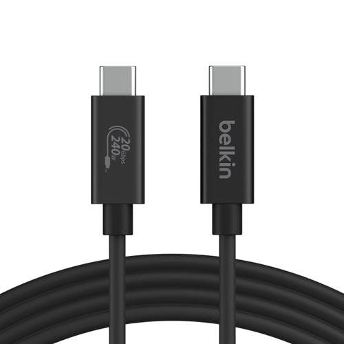 Belkin INZ004BT2MBK USB cable USB4 Gen 2x2 2 m USB C Black - Image 1