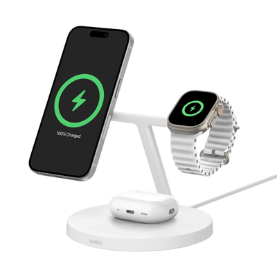 Belkin WIZ032MYWH mobile device charger Universal White Wireless charging Indoor - Thumbnail 2