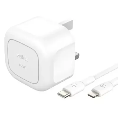 Belkin WCA008MY1MWH-B5 mobile device charger Mobile phone, Tablet White USB Fast charging Indoor - Thumbnail 2