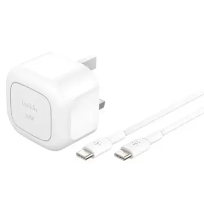Belkin WCA008MY1MWH-B6 mobile device charger Mobile phone, Tablet White USB Fast charging Indoor - Thumbnail 3