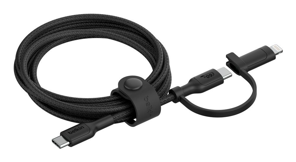 Belkin BoostCharge Pro USB cable USB 2.0 1.5 m USB C USB C/Lightning Black - Image 1
