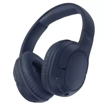 Belkin AUD009HQBL headphones/headset Wireless Head-band Calls/Music USB Type-C Bluetooth Blue - Thumbnail 2