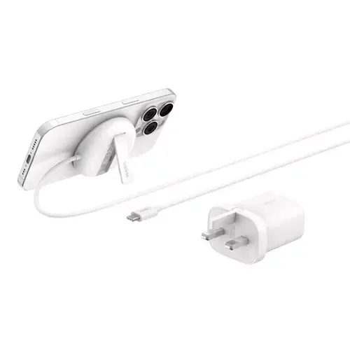 Belkin WIA011myWH Headset Smartphone White USB Wireless charging Fast charging Indoor - Image 1