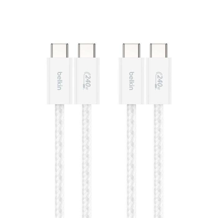 Belkin BoostCharge USB cable USB 2.0 USB C White - Image 1