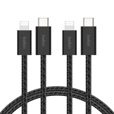 Belkin BoostCharge USB cable USB 2.0 USB C USB C/Lightning Black - Thumbnail 2