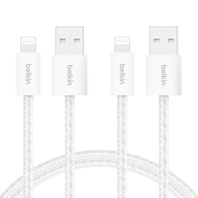 Belkin BoostCharge USB cable USB 2.0 USB A USB C/Lightning White - Thumbnail 2