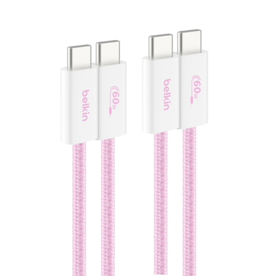 Belkin BoostCharge USB cable USB 2.0 USB C Pink - Thumbnail 2