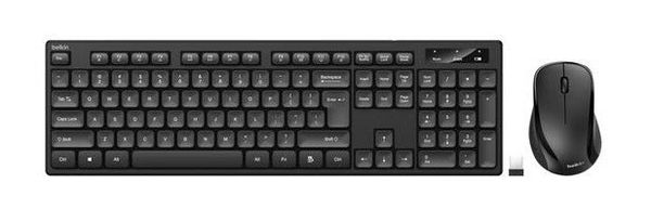 Belkin BBZ010UK keyboard Mouse included Universal RF Wireless + USB UK English Black - Thumbnail 2
