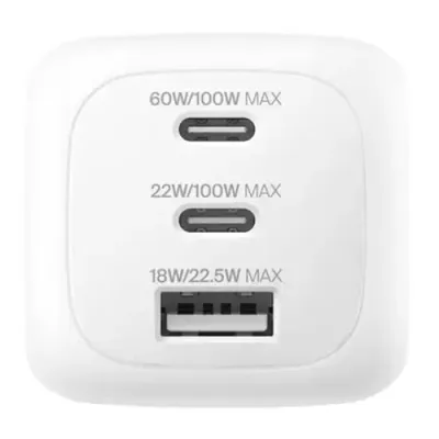 Belkin WCH016hqWH Universal White AC Fast charging Indoor - Thumbnail 2
