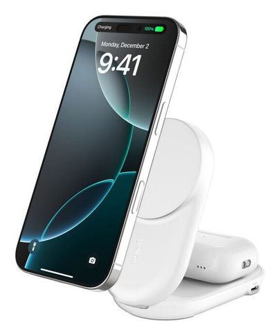 Belkin WIZ039MYWH mobile device charger Headphones, Smartphone White USB Wireless charging Fast charging Indoor