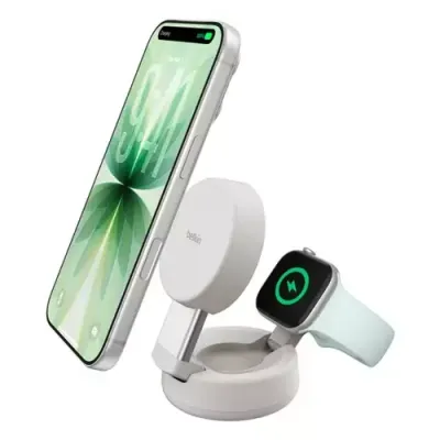 Belkin UltraCharge Pro Smartphone Smartwatch Sand USB Wireless charging Fast charging Indoor