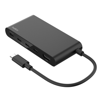 Belkin AVC021HQBK interface hub USB Type-C 10000 Mbit/s Black - Thumbnail 2
