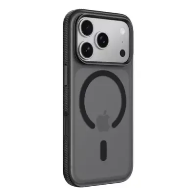 Belkin SheerForce. Case type: Cover Brand compatibility: Apple Compatibility: iPhone 17 Pro Maximum screen size: 16 cm (6.3") Surface coloration: Monochromatic Product colour: Black