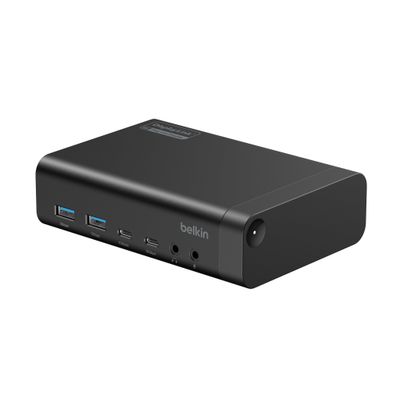 Belkin Connect Uni 14-in-1 Dual DisplayDock140W Docking Dock Black - Thumbnail 2