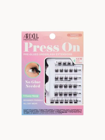 Ardell Naked 30 Pre-Glued Press On Underlash Extensions - Natural in Black