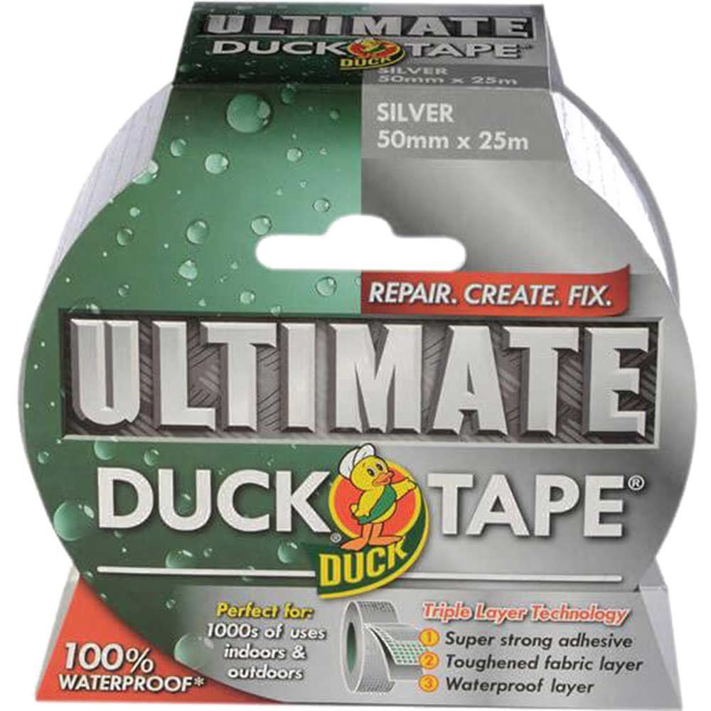 Shur Roll Ultimate Duck Tape Silver 50mm 25m - Image 1