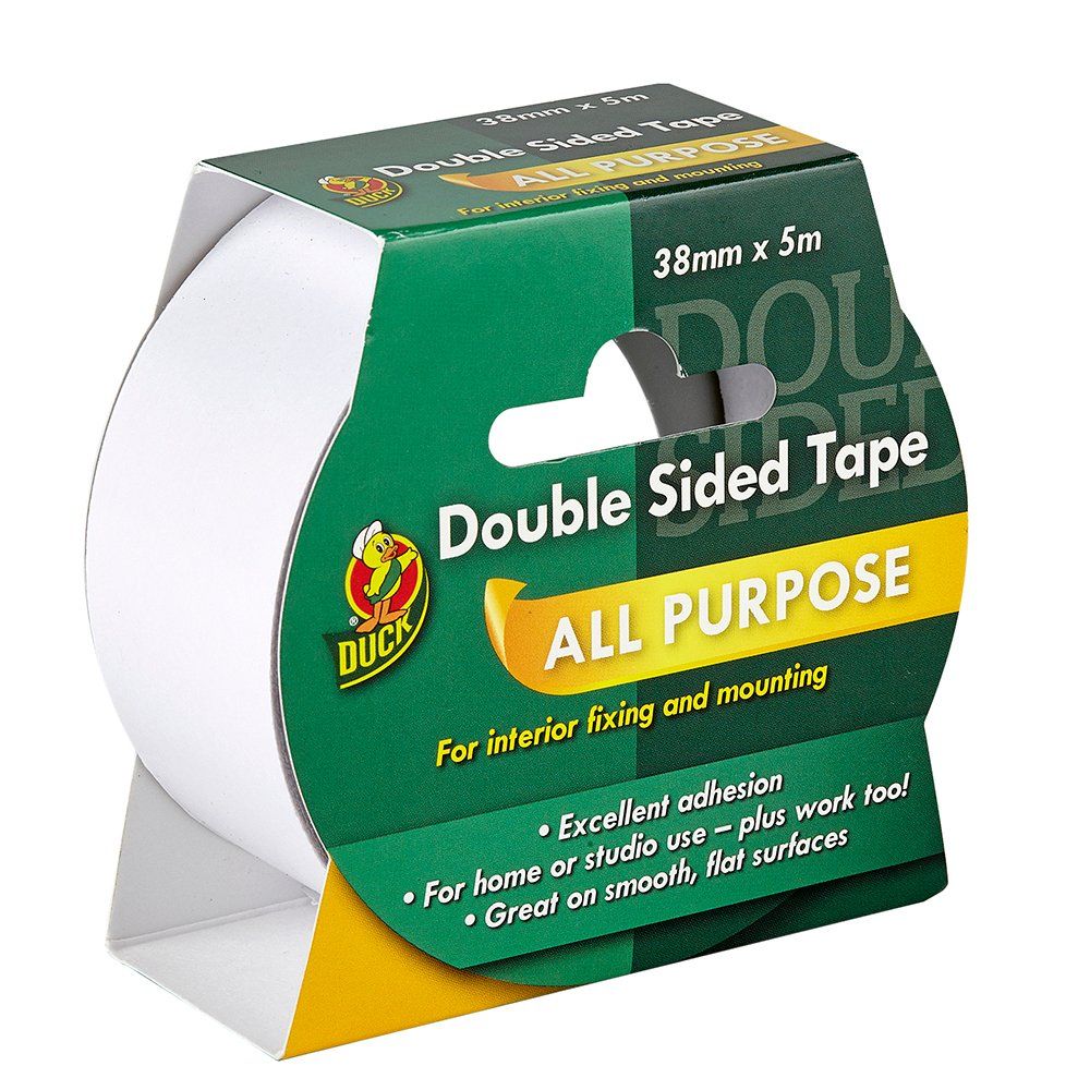 Duck Tape double sided tape 38mm x 5m White - Image 1