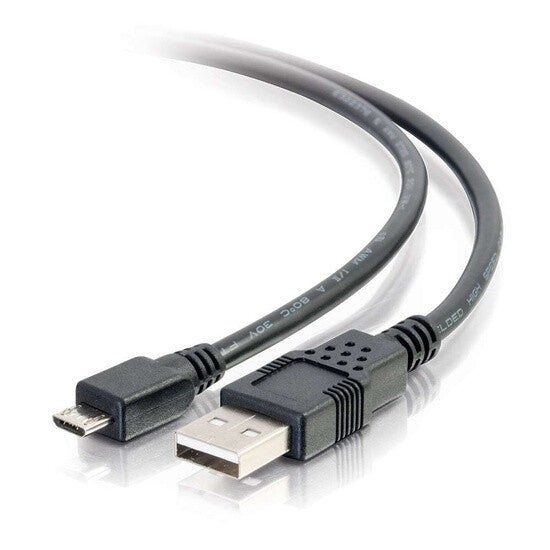 C2G 3m USB 2.0 A to Micro-B Cable M/M - Black - Image 1