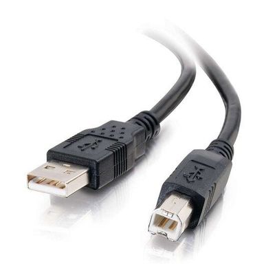 C2G 9.8ft (3m) USB 2.0 A/B Cable - Black. Cable length: 3 m. Connector 1: USB A Connector 2: USB B USB version: USB 2.0 Maximum data transfer rate: 0.48 Gbit/s Connector contacts plating: Gold Product colour: Black - Thumbnail 2