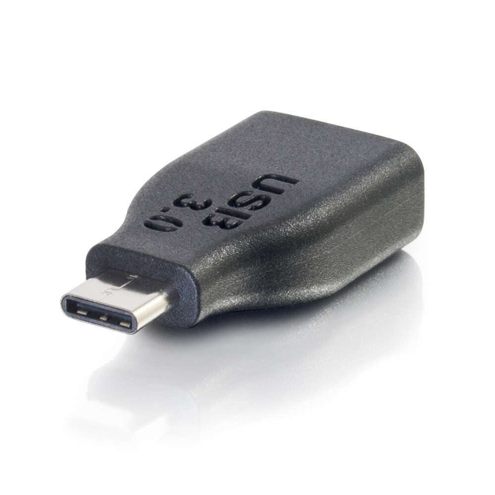 C2G USB 3.0 (USB 3.2 Gen 1) USB-C to USB-A Adapter Converter M/F - Black - Image 1