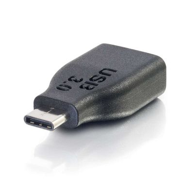 C2G USB 3.0 (USB 3.2 Gen 1) USB-C to USB-A Adapter Converter M/F - Black