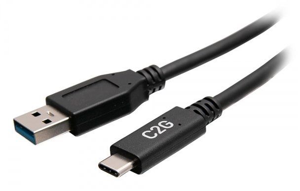 C2G 0.5m (1.5ft) USB-C® Male to USB-A Male Cable - USB 3.2 Gen 1 (5Gbps) - Image 1