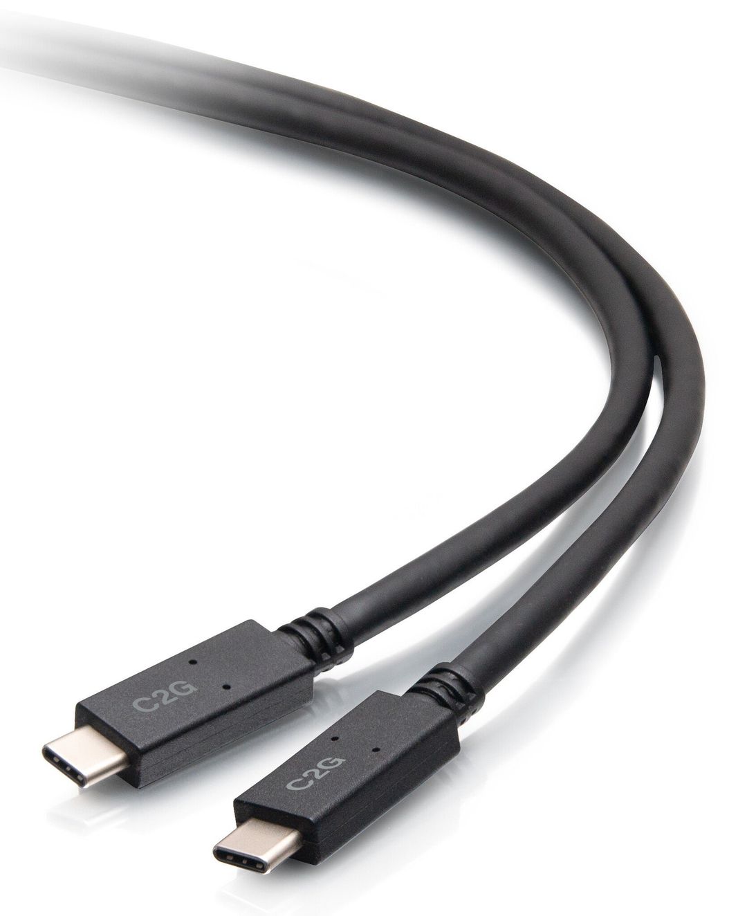 C2G 6ft (1.8m) USB-C Male to USB-C Male Cable (20V 5A) - USB 3.2 Gen 1 (5Gbps) - Image 1