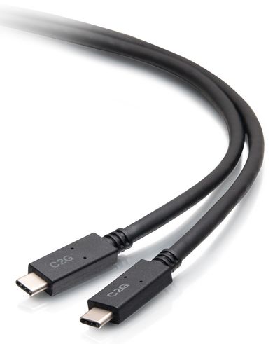 C2G 6ft (1.8m) USB-C Male to USB-C Male Cable (20V 5A) - USB 3.2 Gen 1 (5Gbps)
