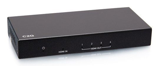 C2G 4-Port HDMI® Distribution Amplifier Splitter - 4K 60Hz - Image 1