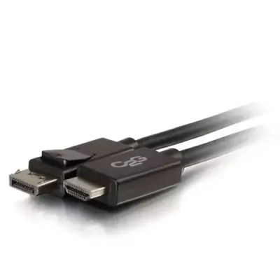 C2G 6ft (1.8m) DisplayPort Male to HDMI Male Adapter Cable - Black