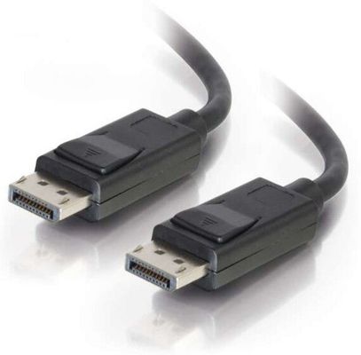 C2G 6ft (1.8m) DisplayPortTM Cable with Latches 4K 60Hz UHD M/M - Black