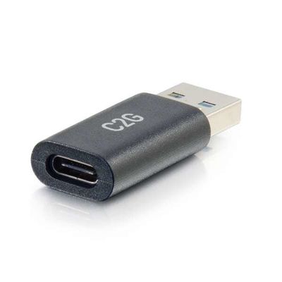 C2G USB-C Female to USB-A Male SuperSpeed USB 5Gbps Adapter Converter - Thumbnail 2