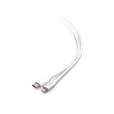 C2G 6ft (1.8m) USB-C® Male to Lightning Male Sync and Charging Cable - White
