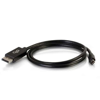 C2G 2m Mini DisplayPort to DisplayPort Adapter Cable 4K UHD - Black - Thumbnail 2