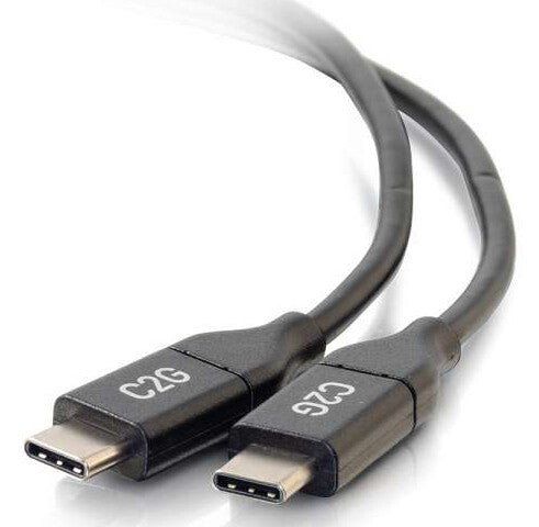 C2G 3m (10ft) USB C Cable - USB 2.0 (5A) - M/M USB Type C Cable - Black - Image 1