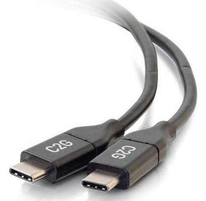 C2G 3m (10ft) USB C Cable - USB 2.0 (5A) - M/M USB Type C Cable - Black