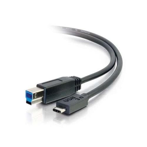 C2G 3m USB 3.1 Gen 1 USB Type C to USB B Cable M/M – USB C Cable Black - Image 1