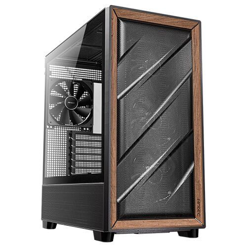 Antec 0-761345-10133-2 computer case Midi Tower Black, Wood - Image 1