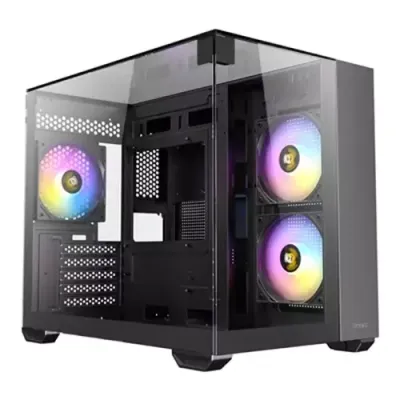 Antec CX600M Trio ARGB Mini Tower Black, Transparent - Thumbnail 2