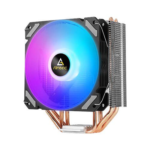 Antec A400i Chipset Air cooler 12 cm Black, Copper, Silver 1 pc(s) - Image 1