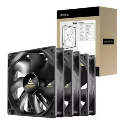 Antec N12 Computer case Fan 12 cm Black 3 pc(s) - Thumbnail 2